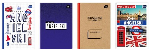 BRULION TEMATYCZNY J.ANGIELSKI A5/80K # ID