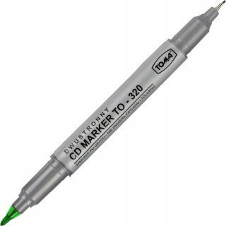 MARKER DO CD ZIELONY DWUSTRONNY TOMA TO-320