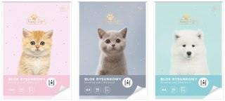 BLOK RYSUNKOWY A4 50 90G UV PUPPY SIGN