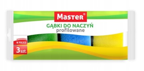 GĄBKA DO NACZYŃ PROFIL 3SZT MASTER S050 GĄBKA DO NACZYŃ PROFIL 3SZT MASTER S050