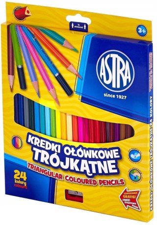 Kredki ołówkowe 24 kol Astra