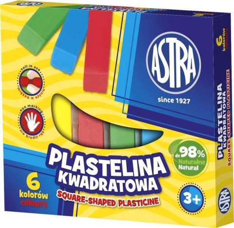 Plastelina Astra kwadratowa 6 kolorów (10) Plastelina Astra kwadratowa 6 kolorów (10)