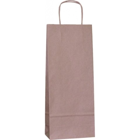 WR ! TOREBKA PAPIEROWA NA BUTELKĘ BRĄZ WR ! TOREBKA PAPIEROWA NA BUTELKĘ BRĄZ