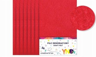 YNJ FILC DEKORACYJNY CZERWONY 1szt.