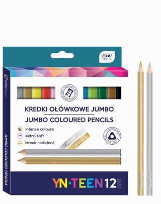YNT KREDKI TRÓJK.JUMBO GOLD 12 KOL.