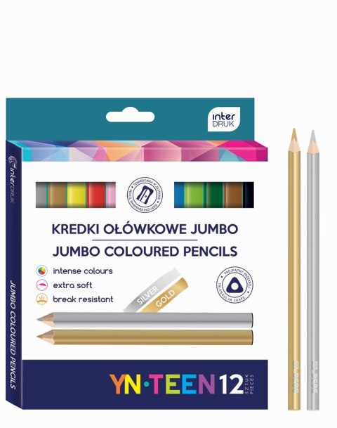YNT KREDKI TRÓJK.JUMBO GOLD 12 KOL.