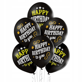 Balony 6szt Happy Birthday 2C2S