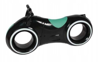 JEŹDZIK CZARNO-ZIELONY BABY SCOOTER BLUETOOTH