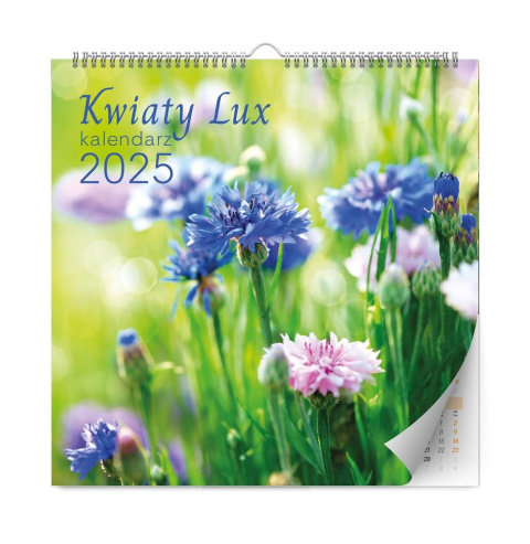 KALENDARZ ŚCIENNY KWIATY LUX 2025 KALENDARZ ŚCIENNY KWIATY LUX 2025