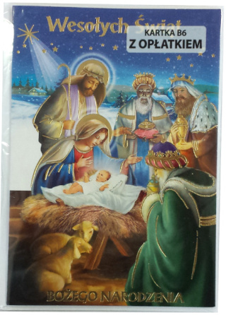 KARNET B6 + OPŁATEK RELIGIA/ ŚWIECKI POL-MAK