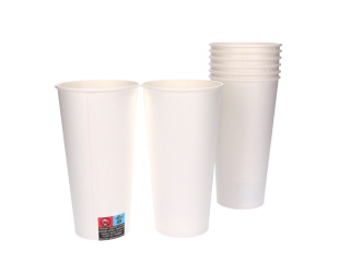 Kufle papierowe białe 500ml (50 szt.)