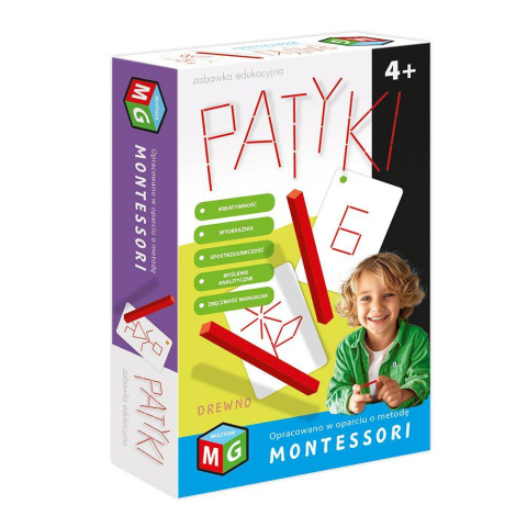 MONTESSORI -ZABAWKA EDUKACYJNA PATYKI MONTESSORI -ZABAWKA EDUKACYJNA PATYKI