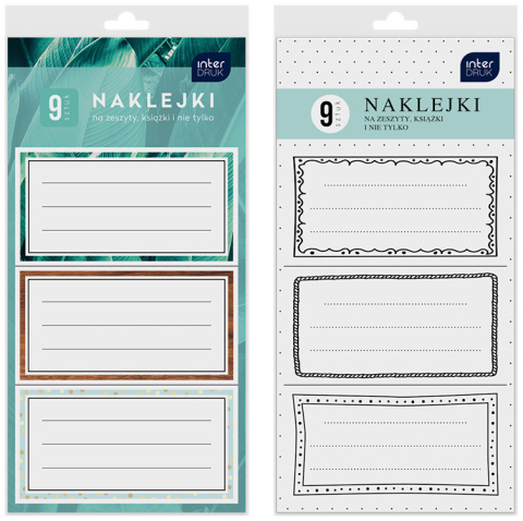 NAKLEJKI NA ZESZYTY RAMKI[50x300 NAKLEJKI NA ZESZYTY RAMKI[50x300