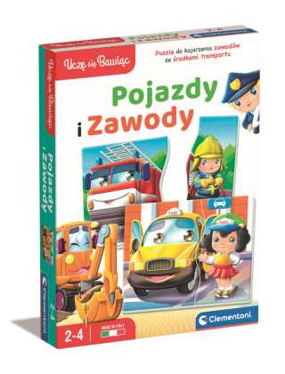 PUZZLE EDUK POJAZDY I ZAWODY CLEMENTONI