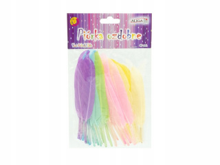 Piórka 15CM 40SZT MIX KOLORÓW P-3240