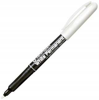 Cienki marker Centropen ''White Permanent 2686'' B