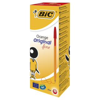 DŁUGOPIS BIC ORANGE CZERWONY(20)