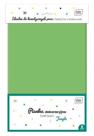 INT Pianka dekoracyjna 8szt JUNGLE