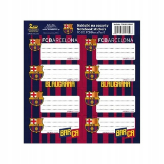 NAKLEJKI NA ZESZYTY FC-201 FC BARCA 6