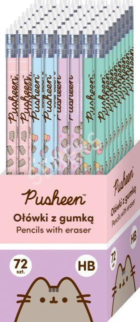 OŁÓWKI Z GUMKĄ TUBA 72 szt. HB PUSHEEN OŁÓWKI Z GUMKĄ TUBA 72 szt. HB PUSHEEN