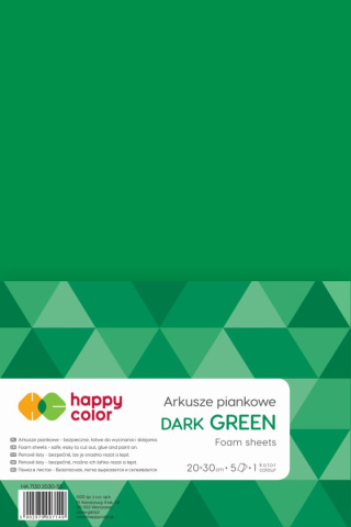 PIANKA DEK. A4 5ARK ZIELONA HAPPY COLOR