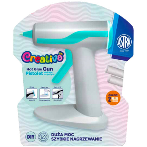 Pistolet do kleju na gorąco ASTRA Creativo 30W pod Pistolet do kleju na gorąco ASTRA Creativo 30W pod