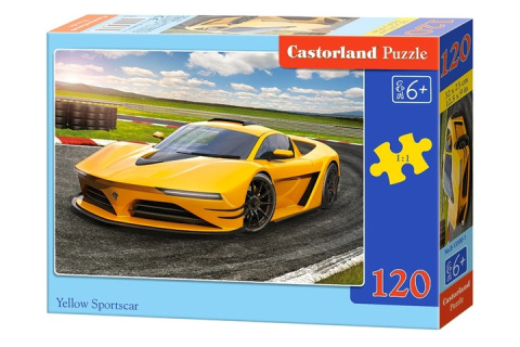 Puzzle 120 el. Yellow Sportscar Puzzle 120 el. Yellow Sportscar