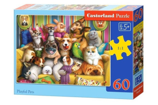Puzzle 60 el. Playful Pets