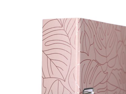 Segregator biurowy formatu A4 75mm METALLIC ROSE G. MONSTERA Segregator biurowy formatu A4 75mm METALLIC ROSE G. MONSTERA