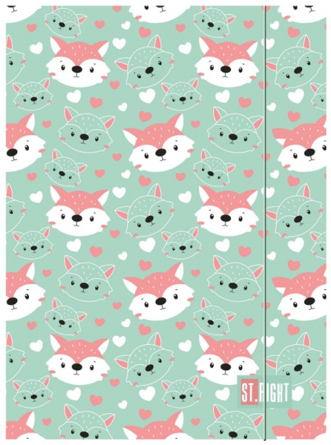 TECZKA Z GUMKĄ A4 300 g/m2 ST.RIGHT LOVELY FOXY mk
