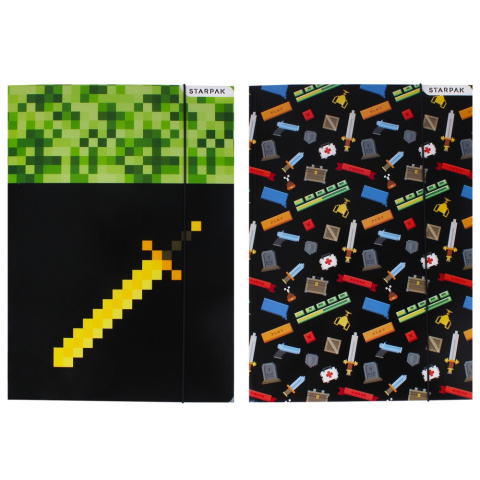 TECZKA Z GUMKĄ A4 PIXEL GAME STK FOL(10) TECZKA Z GUMKĄ A4 PIXEL GAME STK FOL(10)