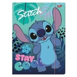 TECZKA Z GUMKĄ A4 STITCH Stay Cool