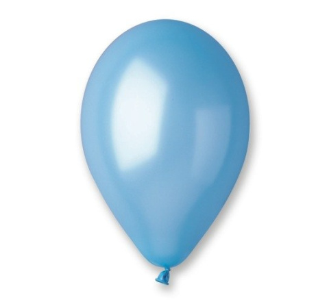 Balony 100szt metalizowane 12'' błękitne