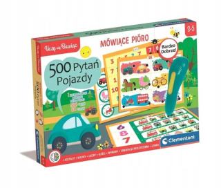 GRA EDUK MÓWIĄCE PIÓRO 500PYTAŃ POJAZDY CLM 4-6L