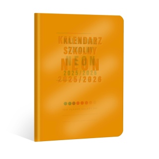 KALENDARZ SZKOLNY A5 NEON 2025/26