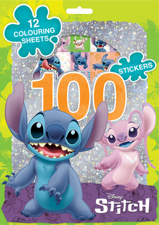 KOLOROWANKA I WYKLEJANKA STITCH 100NAKL.+12STR