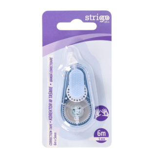 KOREKTOR W TAŚMIE 5MMX6M NIEBIESKI STRIGO