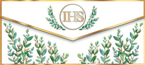 Koperta KOMUNIA IHS LIŚCIE Koperta KOMUNIA IHS LIŚCIE