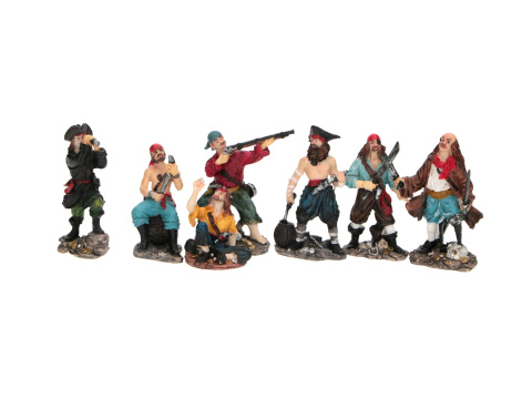 Figurki dekoracyjne PIRACI PIRAT (~7,5cm) - 1 sztuka Figurki dekoracyjne PIRACI PIRAT (~7,5cm) - 1 sztuka