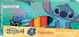 PLASTELINA 12 kol. STITCH