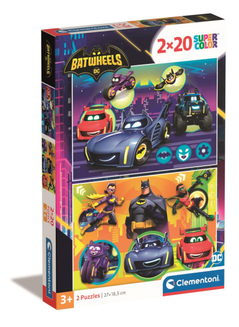 PUZZLE 2X20EL SUPER KOLOR Batwheels CLEM PUZZLE 2X20EL SUPER KOLOR Batwheels CLEM