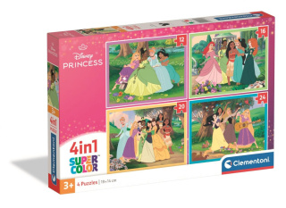 PUZZLE 4W1 DISNEY PRINCESS 2025 CLEM