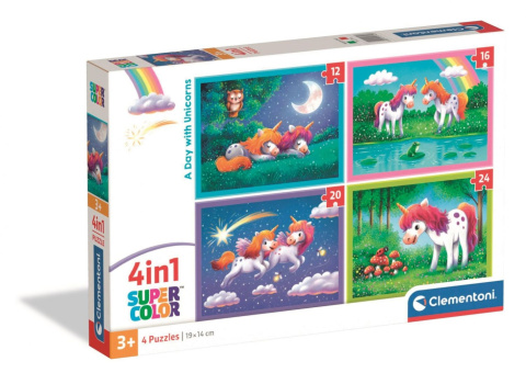 PUZZLE 4W1 Z DAY WITH UNICORNS PUZZLE 4W1 Z DAY WITH UNICORNS