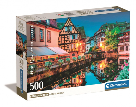 PUZZLE 500EL Compact Strasbourg old town CLEM PUZZLE 500EL Compact Strasbourg old town CLEM