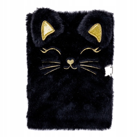Pamiętnik z kłódką ASTRAPAP FLUFFY KITTY BLACK A5 Pamiętnik z kłódką ASTRAPAP FLUFFY KITTY BLACK A5