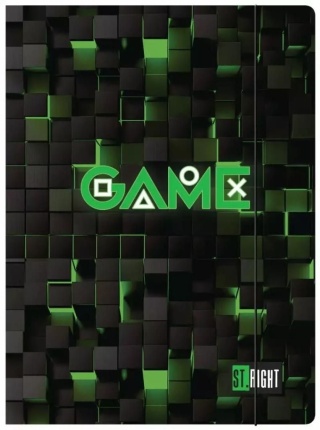 TECZKA Z GUMKĄ A4 300g ST.RIGHT GREEN GAME MAJEWSK