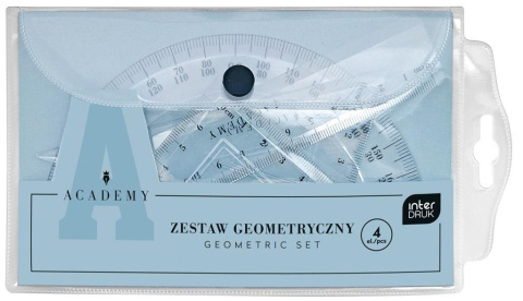 Zestaw geometryczny w etui 4el ACADEMY Zestaw geometryczny w etui 4el ACADEMY