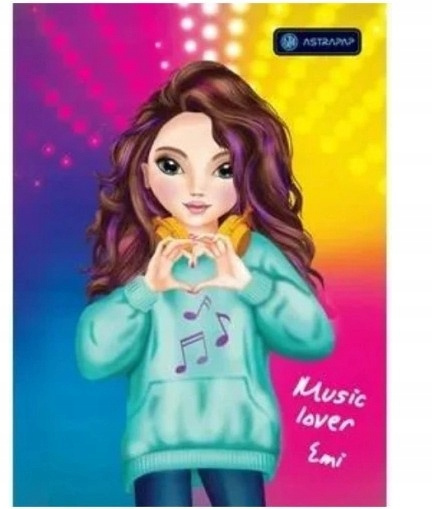 Zeszyt MO A5 16k trzy linie kolor TOP TEENS ''Emi&