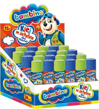# KLEJ W SZTYFCIE 15G BAMBINO KPL.24SZT