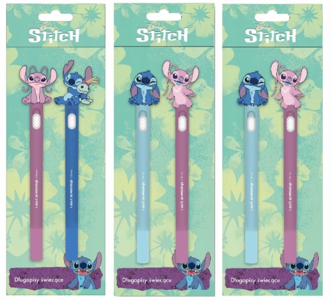 DŁUGOPIS ŚWIECĄCY STITCH 2SZT/BLISTER BENIAMIN DŁUGOPIS ŚWIECĄCY STITCH 2SZT/BLISTER BENIAMIN